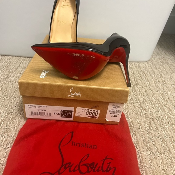 Christian Louboutin so kate 120 size 7.5 patten leather - Picture 4 of 8